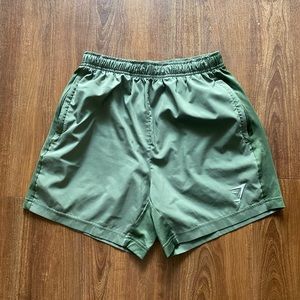 green gymshark sport shorts